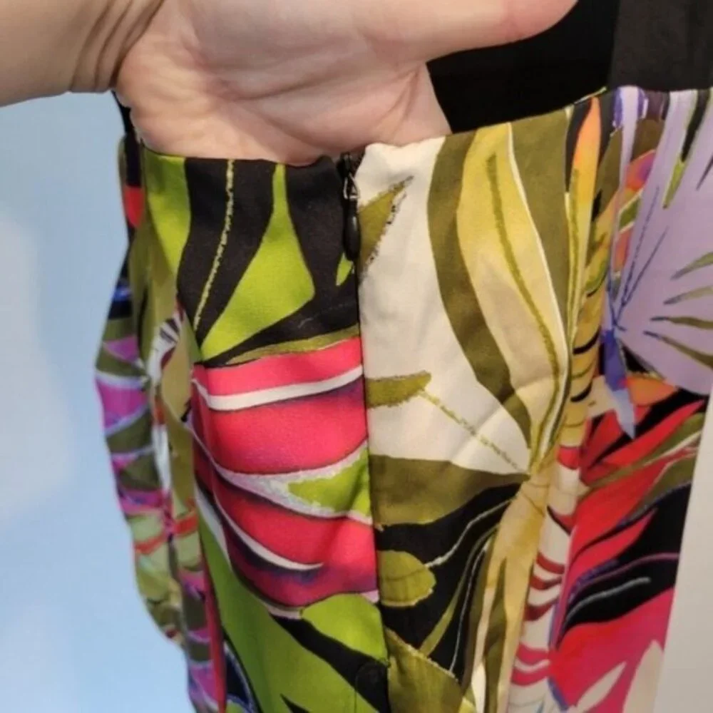 Zara | Contrasting Mixed Pareo Wrap Mini Dress Multicolored - Picture 8 of 10